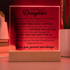 To My Daughter – Chapters Square Plaque