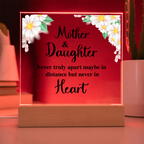 To My Daughter – Distance Square Plaque
