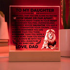 To My Daughter – Braver Square Plaque