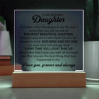 To My Daughter – Chapters Square Plaque