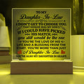 To My Daughter-in-Law – Honor Square Plaque