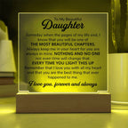 To My Daughter – Chapters Square Plaque