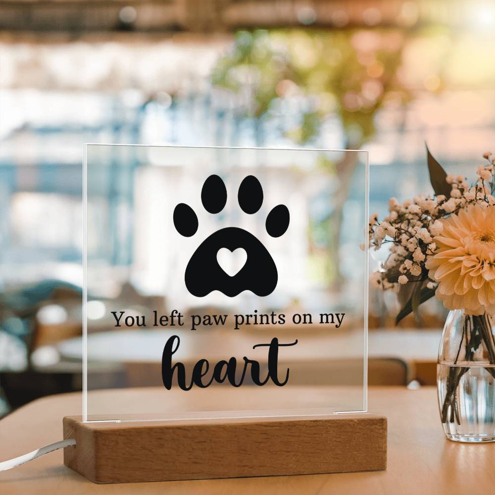 Pawprints on My Heart – Keepsake Plaque Set