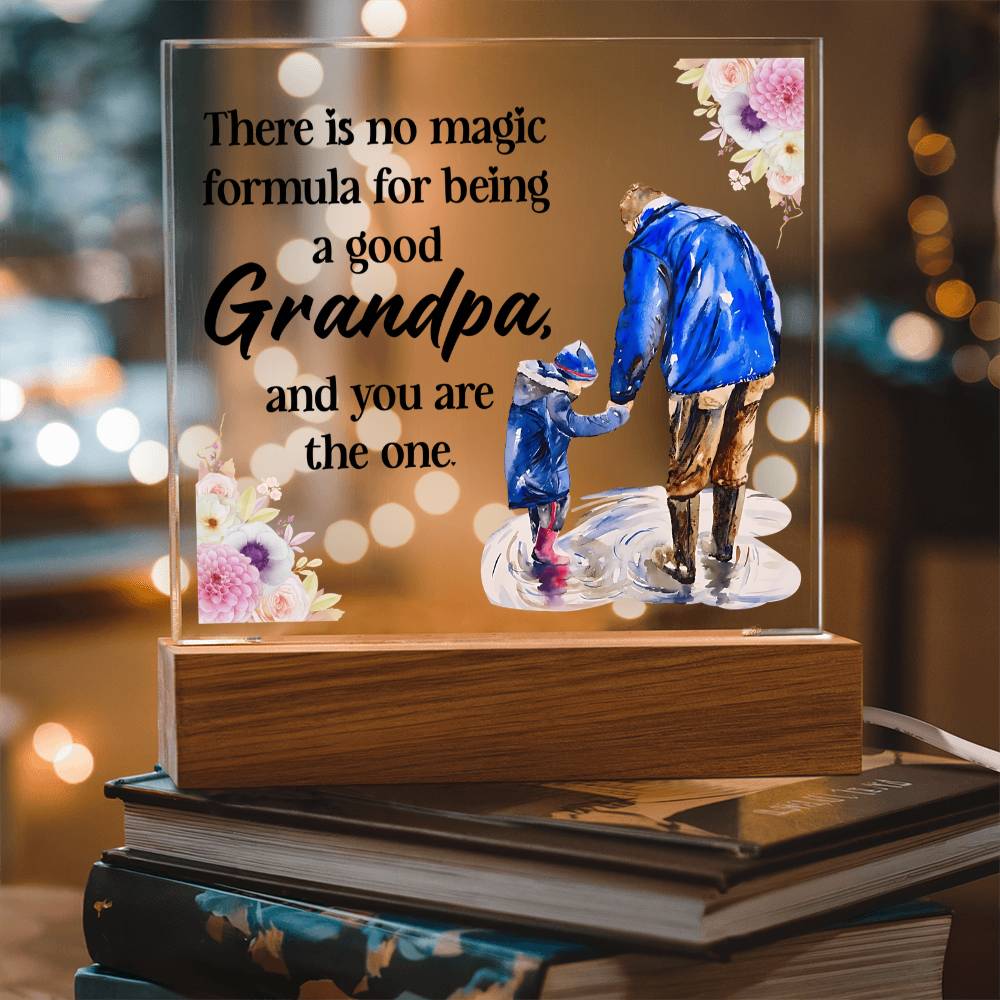 To My Grandpa – Square Plaque