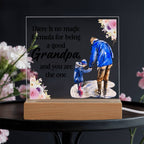 To My Grandpa – Square Plaque