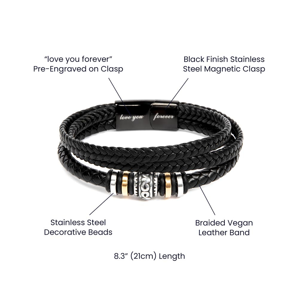 To My Grandson – Never Lose Bracelet