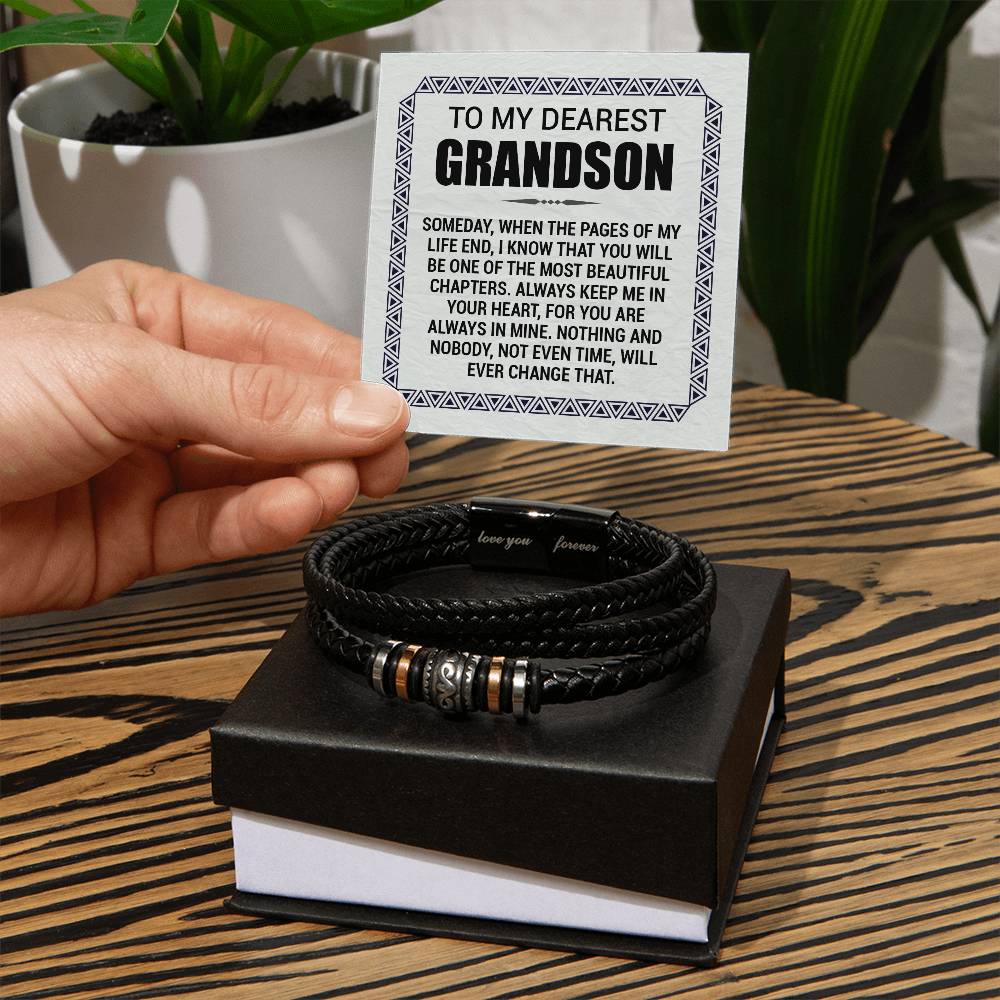 To My Grandson – Pages of My Life Bracelet