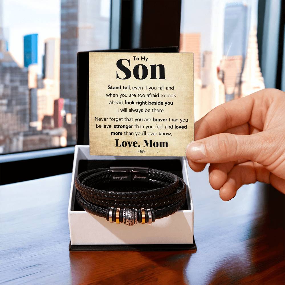 To My Son – Stand Tall Bracelet