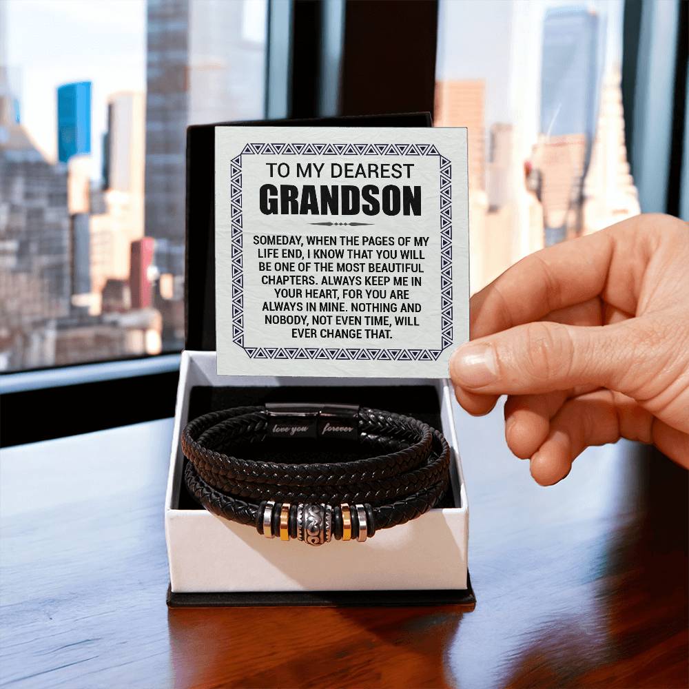 To My Grandson – Pages of My Life Bracelet