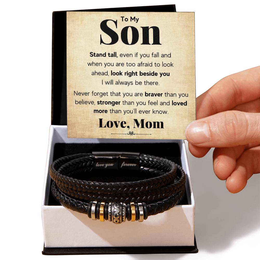 To My Son – Stand Tall Bracelet