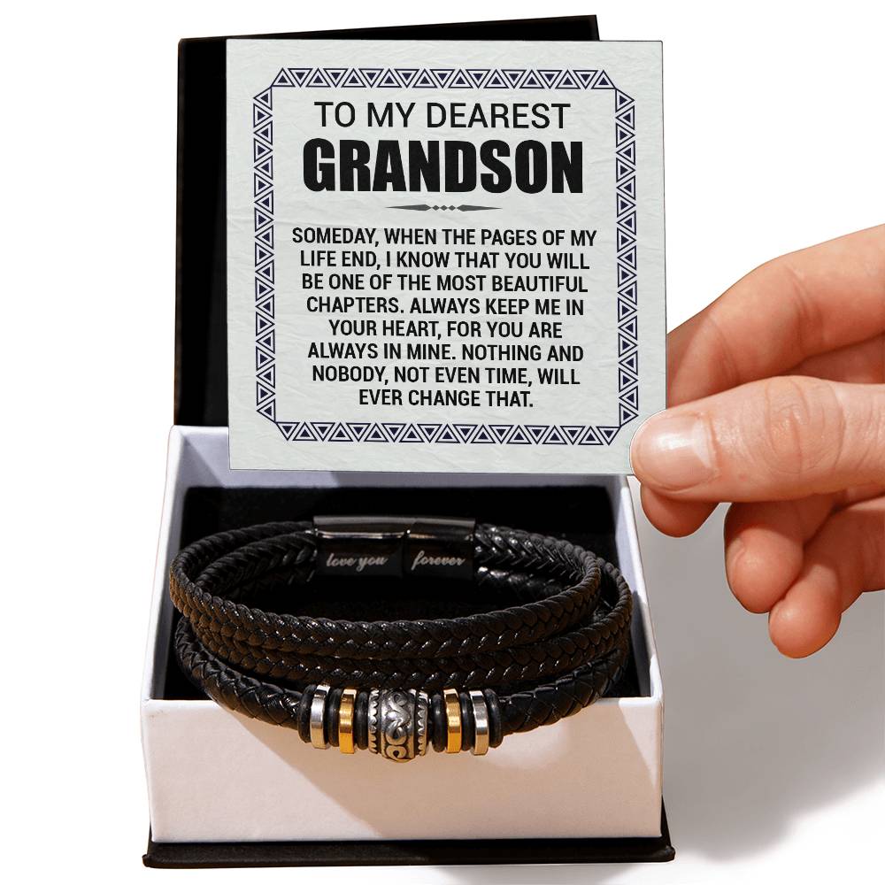 To My Grandson – Pages of My Life Bracelet