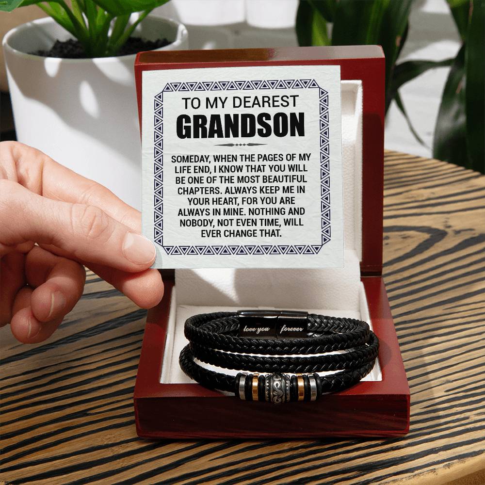 To My Grandson – Pages of My Life Bracelet