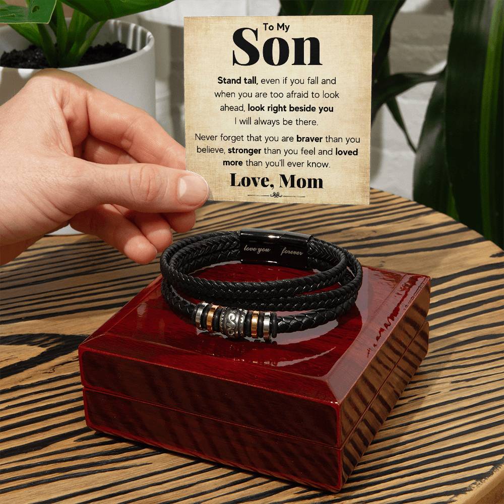 To My Son – Stand Tall Bracelet
