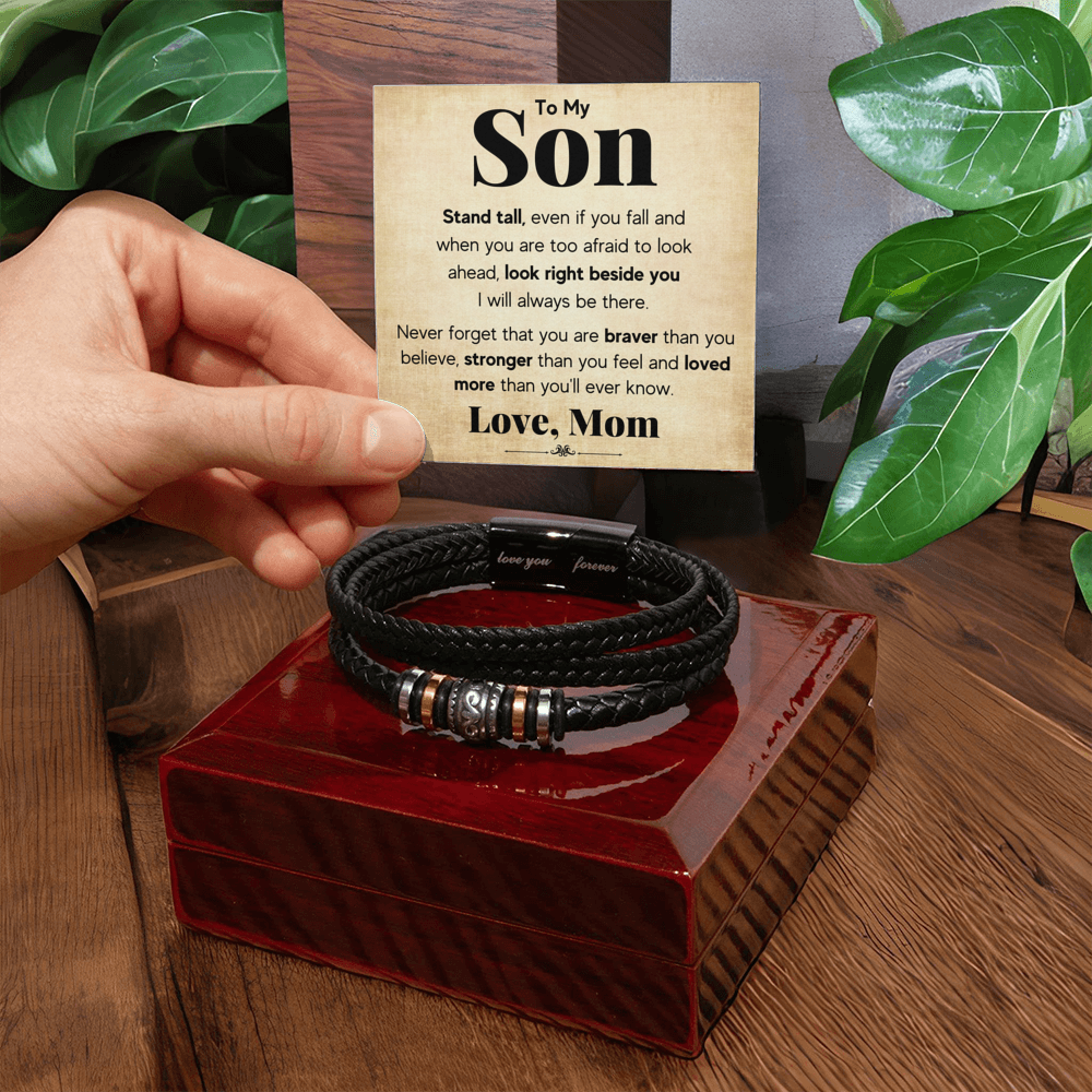 To My Son – Stand Tall Bracelet