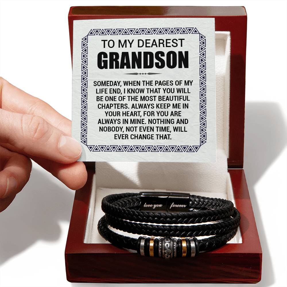 To My Grandson – Pages of My Life Bracelet