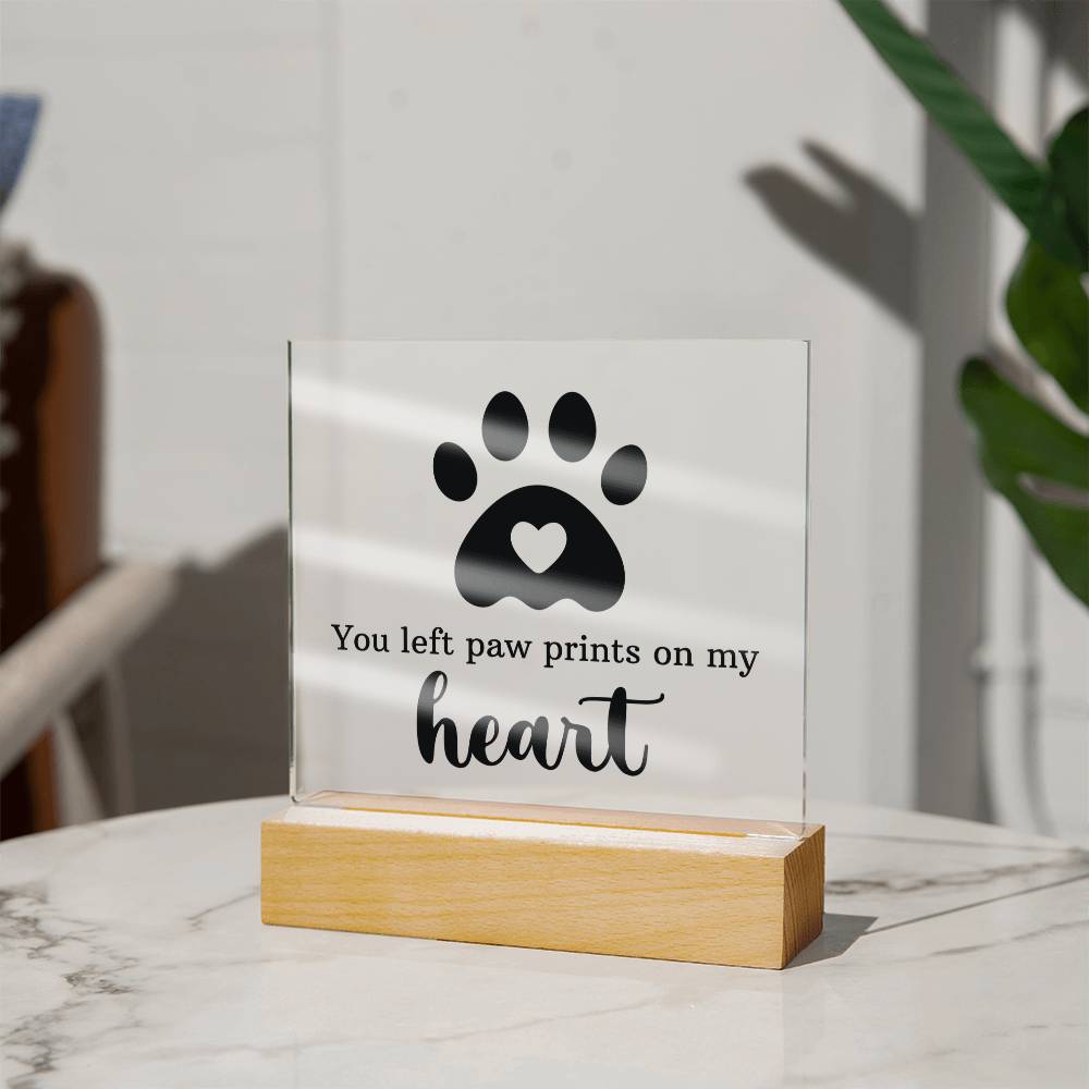 Pawprints on My Heart – Keepsake Plaque Set