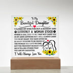 To My Daughter – Square Plaque