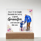To My Grandpa – Square Plaque