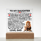 To My Daughter – Braver Square Plaque