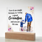 To My Grandpa – Square Plaque