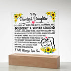To My Daughter – Square Plaque