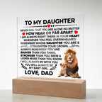 To My Daughter – Braver Square Plaque