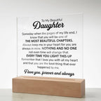 To My Daughter – Chapters Square Plaque