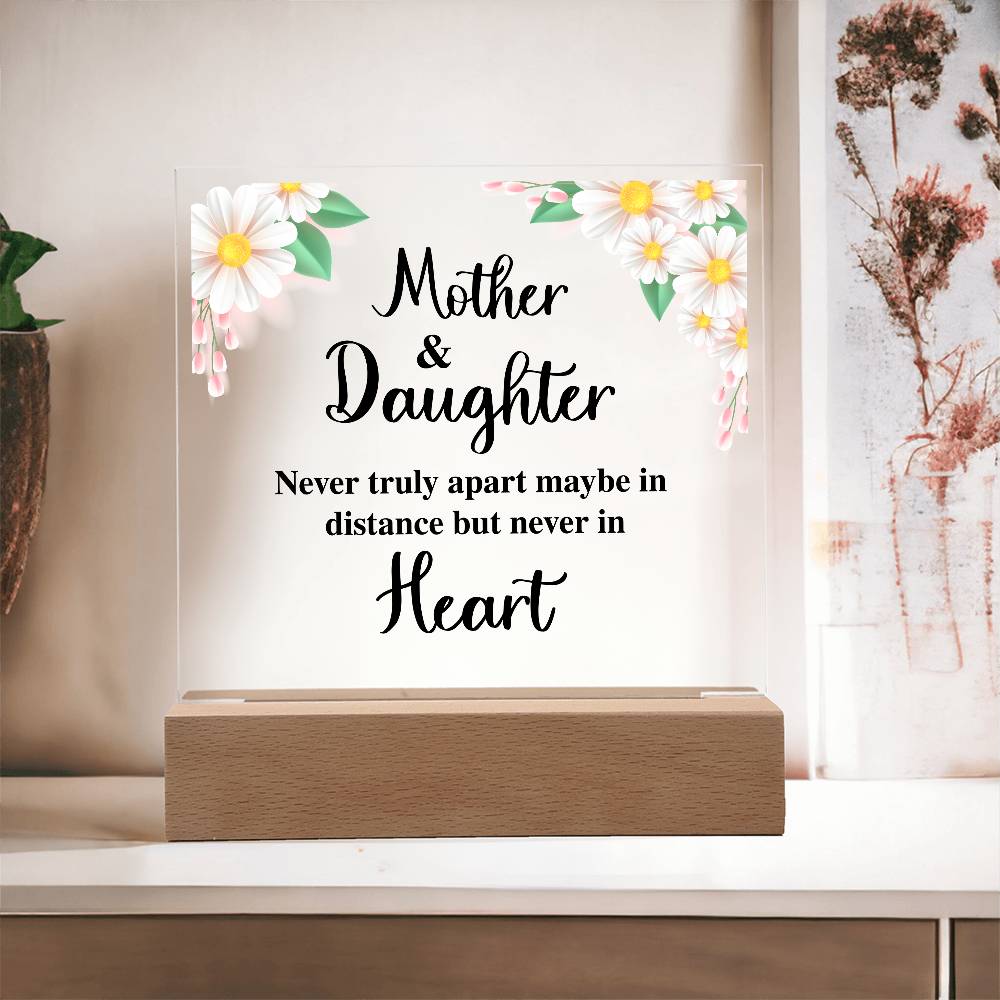 To My Daughter – Distance Square Plaque