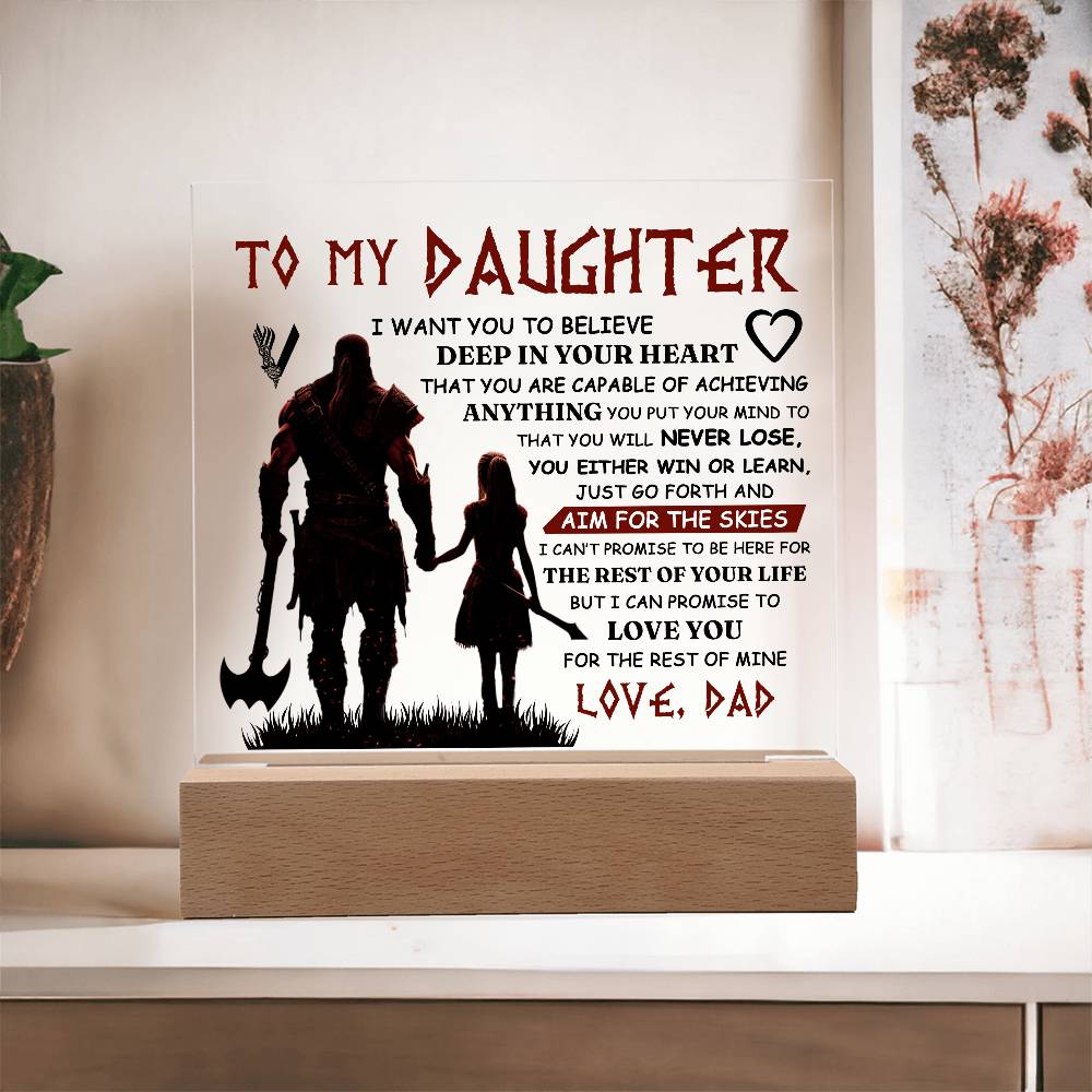 To My Daughter – Skies Plaque