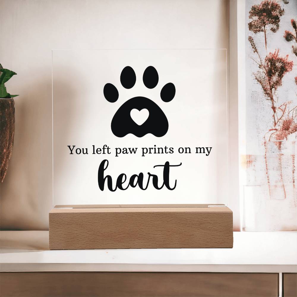 Pawprints on My Heart – Keepsake Plaque Set