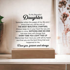 To My Daughter – Chapters Square Plaque