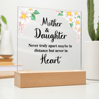 To My Daughter – Distance Square Plaque