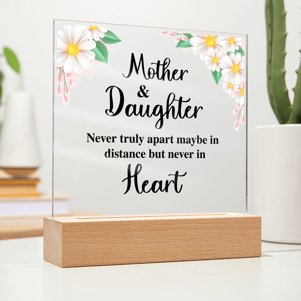To My Daughter – Distance Square Plaque