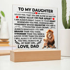 To My Daughter – Braver Square Plaque