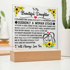 To My Daughter – Square Plaque