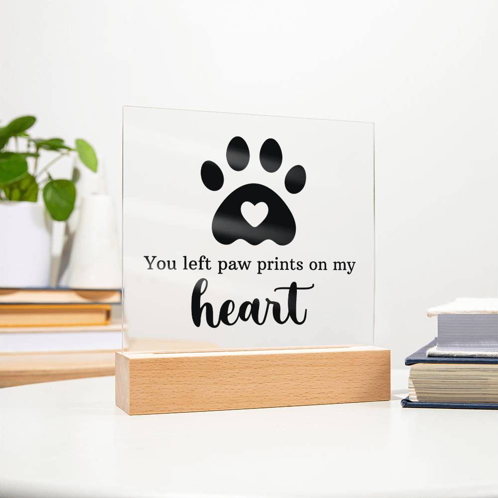 Pawprints on My Heart – Keepsake Plaque Set