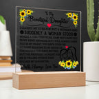 To My Daughter – Square Plaque