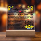 To My Daughter – Square Plaque