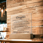 To My Daughter – Chapters Square Plaque