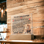 To My Daughter – Braver Square Plaque