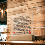 To My Daughter-in-Law – Honor Square Plaque