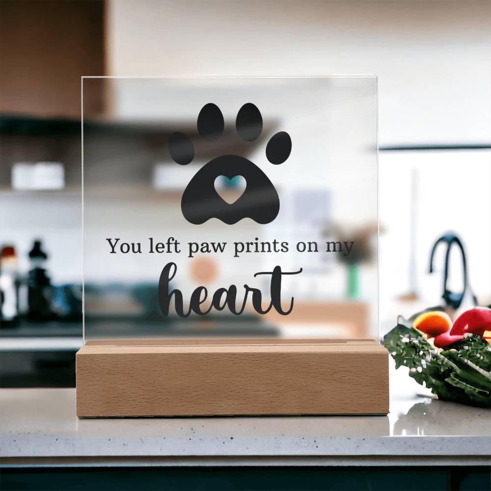 Pawprints on My Heart – Keepsake Plaque Set
