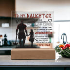 To My Daughter – Viking Square Plaque