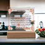 To My Beautiful Daughter – Square Plaque