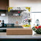 To My Daughter – Square Plaque