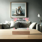 To My Beautiful Wife – Square LED Plaque