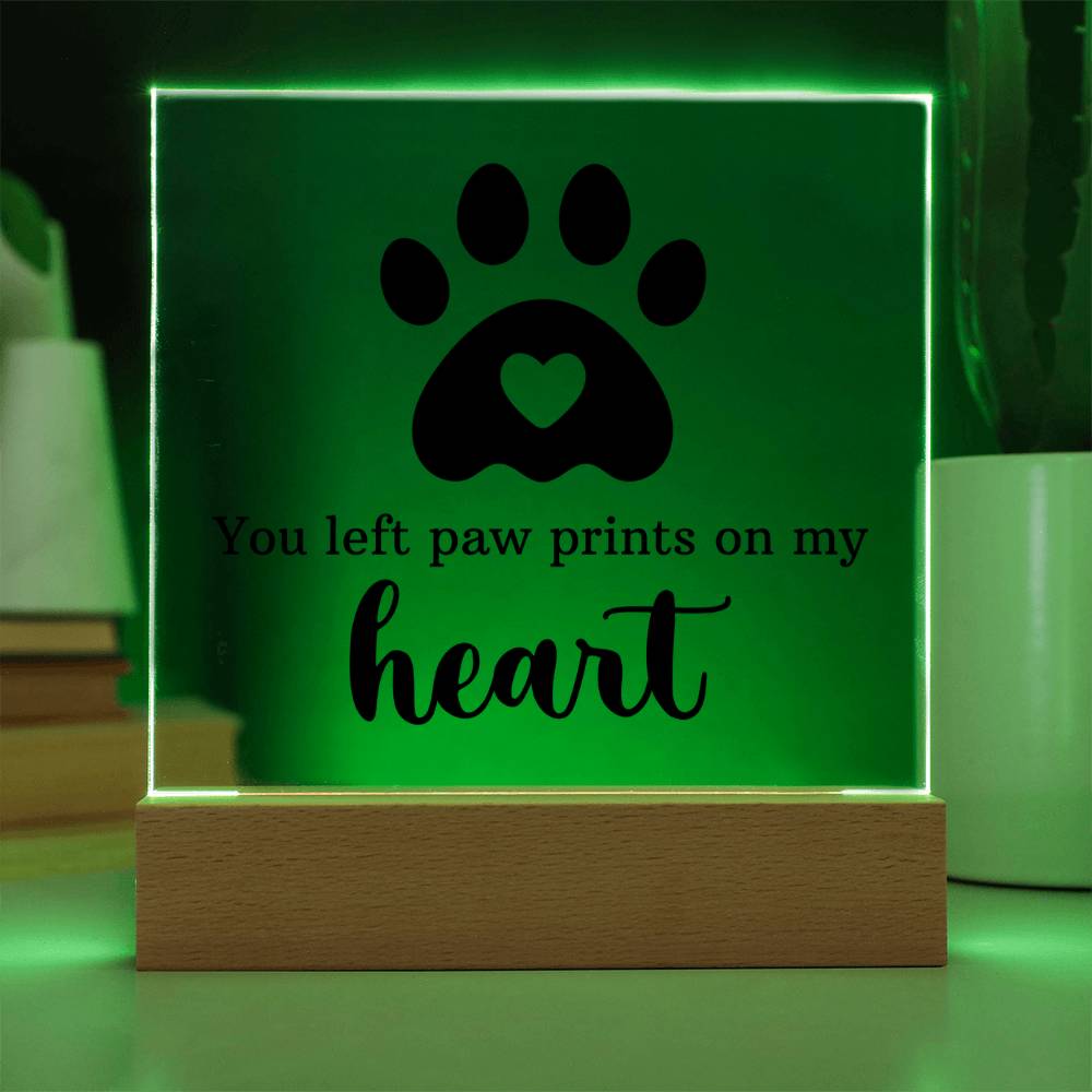 Pawprints on My Heart – Keepsake Plaque Set