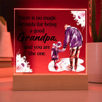 To My Grandpa – Square Plaque
