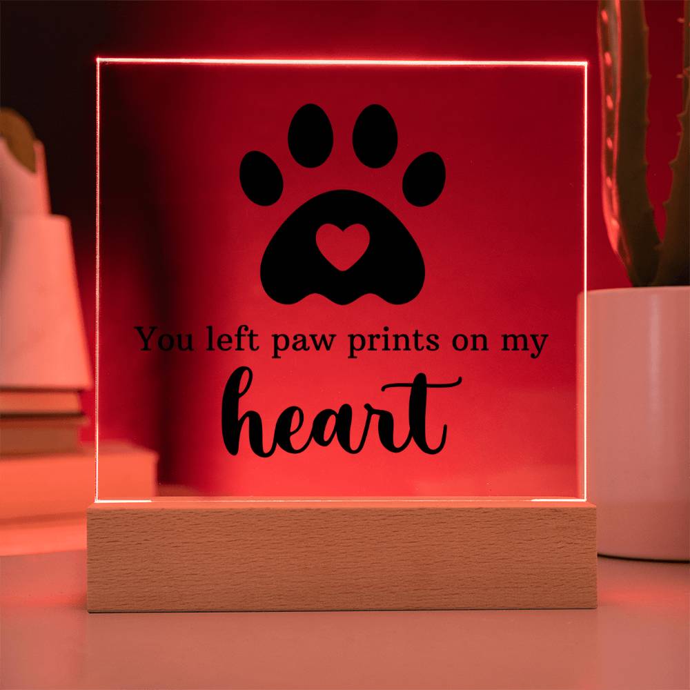 Pawprints on My Heart – Keepsake Plaque Set