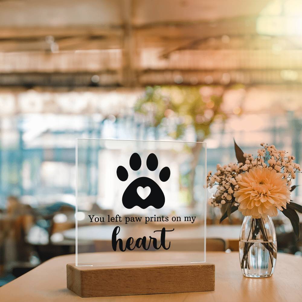 Pawprints on My Heart – Keepsake Plaque Set